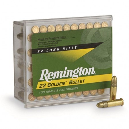 Remington Golden Bullet 22lr High velocity plated round nose 